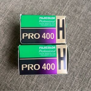 SOLD - Fujicolor Pro 400 H Color Film x2 Rolls